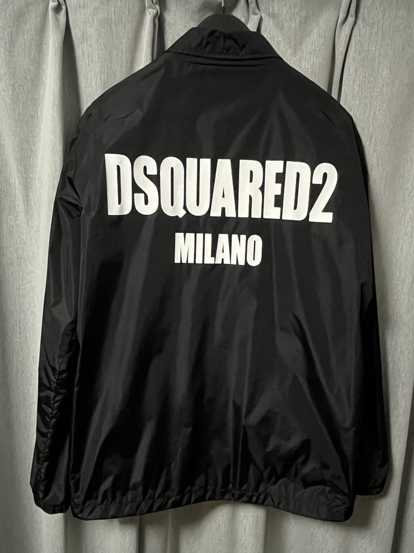DSQUARED2 ブラック コーチジャケット 46