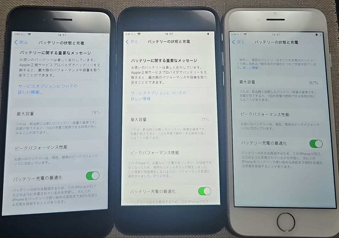 S*）様 iPhone 8 64GB 3台セット