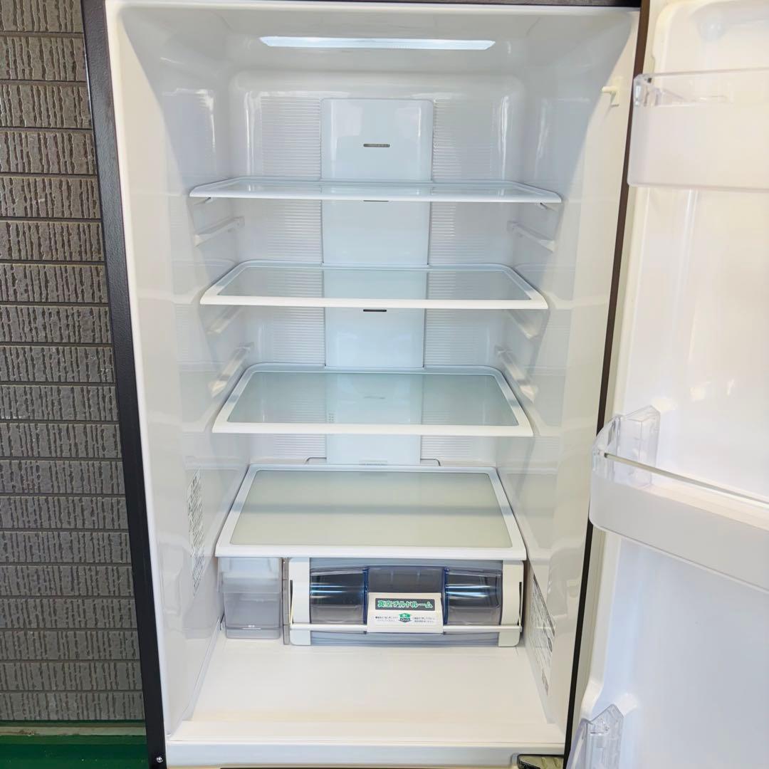 日立 315L 冷蔵庫 大容量 おしゃれ ブラウン ガラス面【地域限定配送無料】