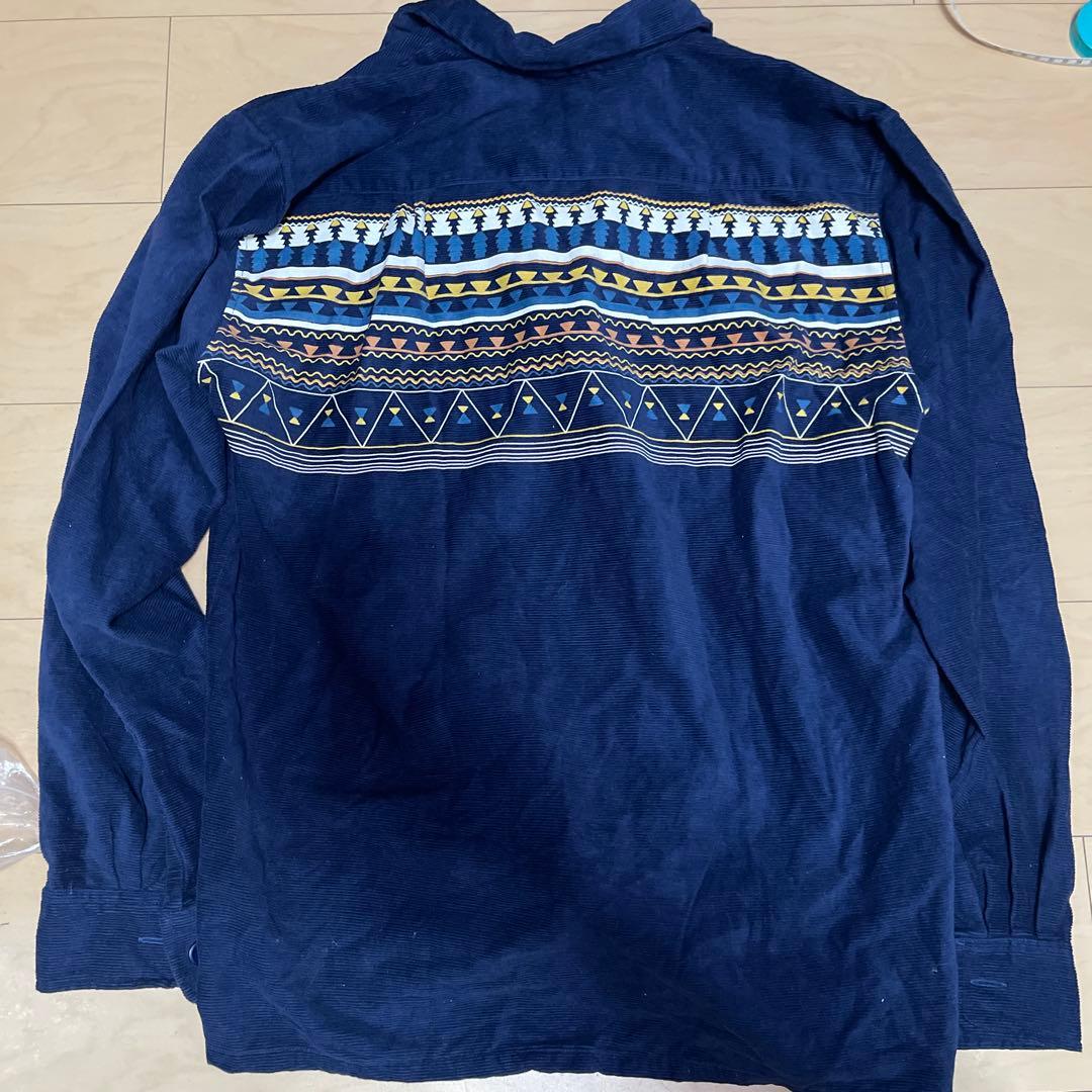 プリント　コーデュロイ　レア柄　レプリカシャツ　スタイルアイズ