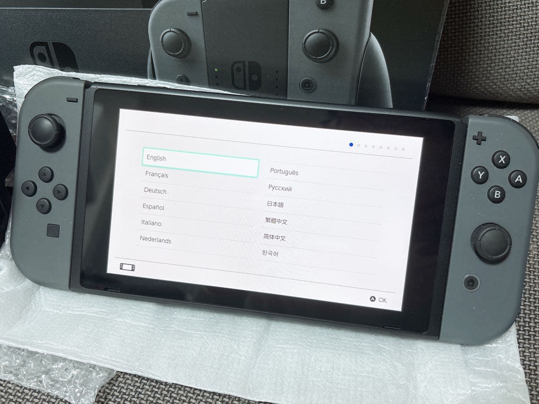 Nintendo Switch ニンテンドースイッチ本体　グレー　箱有り