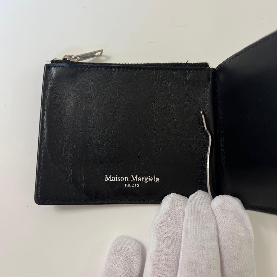 Maison Margiela マネークリップ ブラックレザー