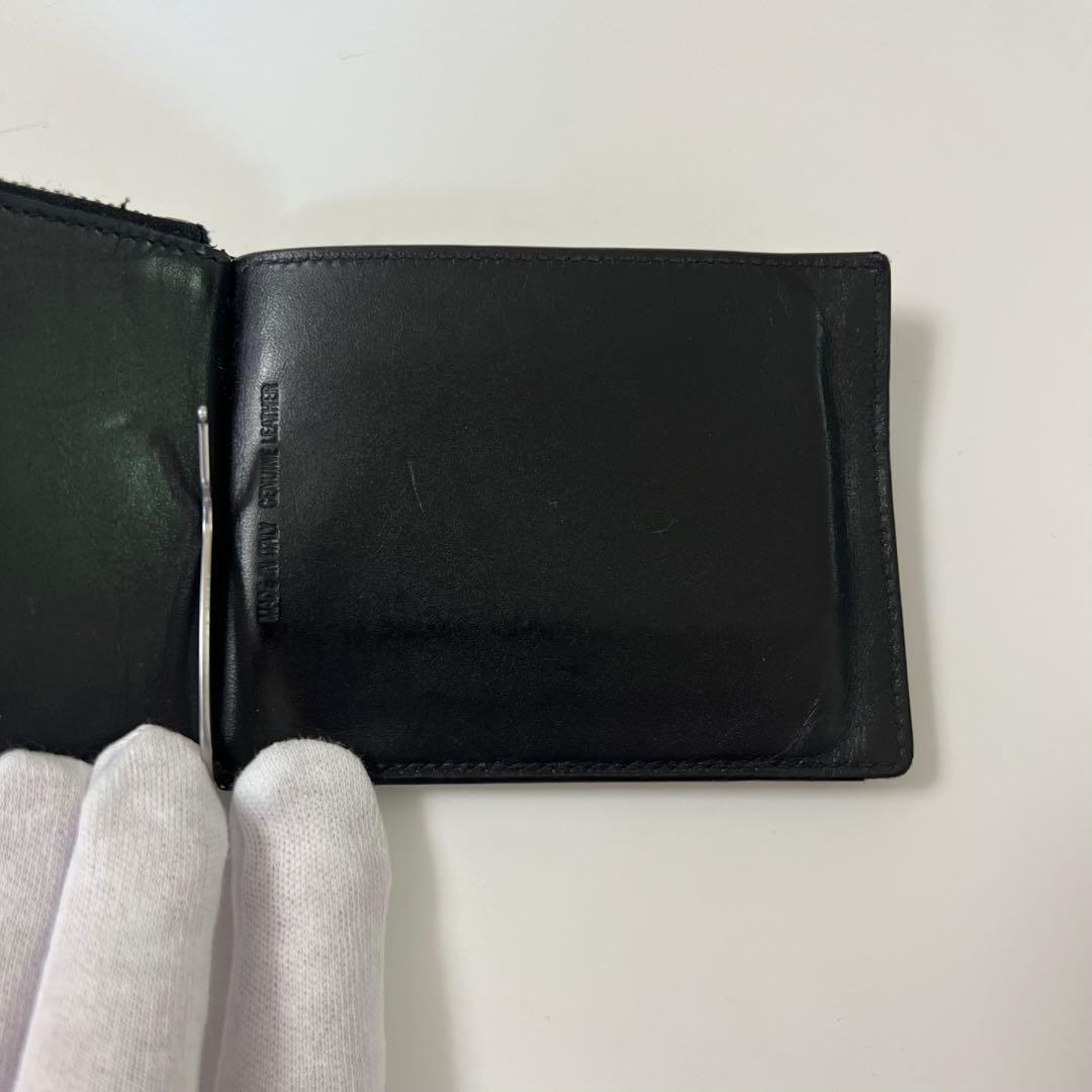 Maison Margiela マネークリップ ブラックレザー