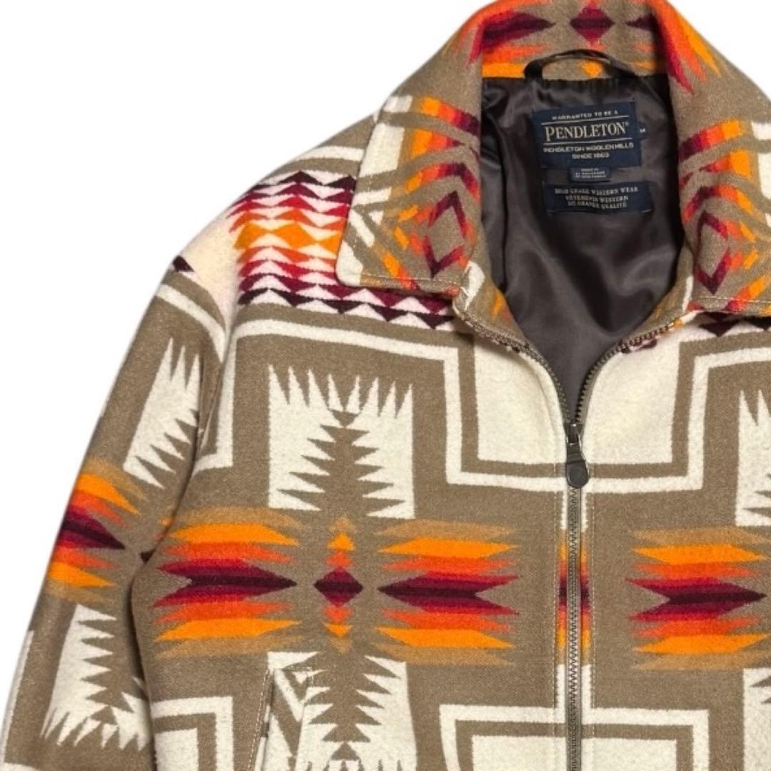 PENDLETON 短丈 ネイティブ ウール ブランケットジャケット Mサイズ