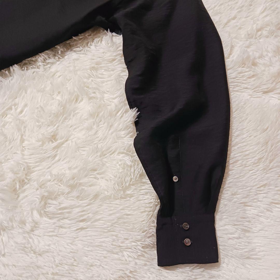 極美品★LIDNM 長袖シャツ ウェスタンシャツ シルク混 完売品 ブラック