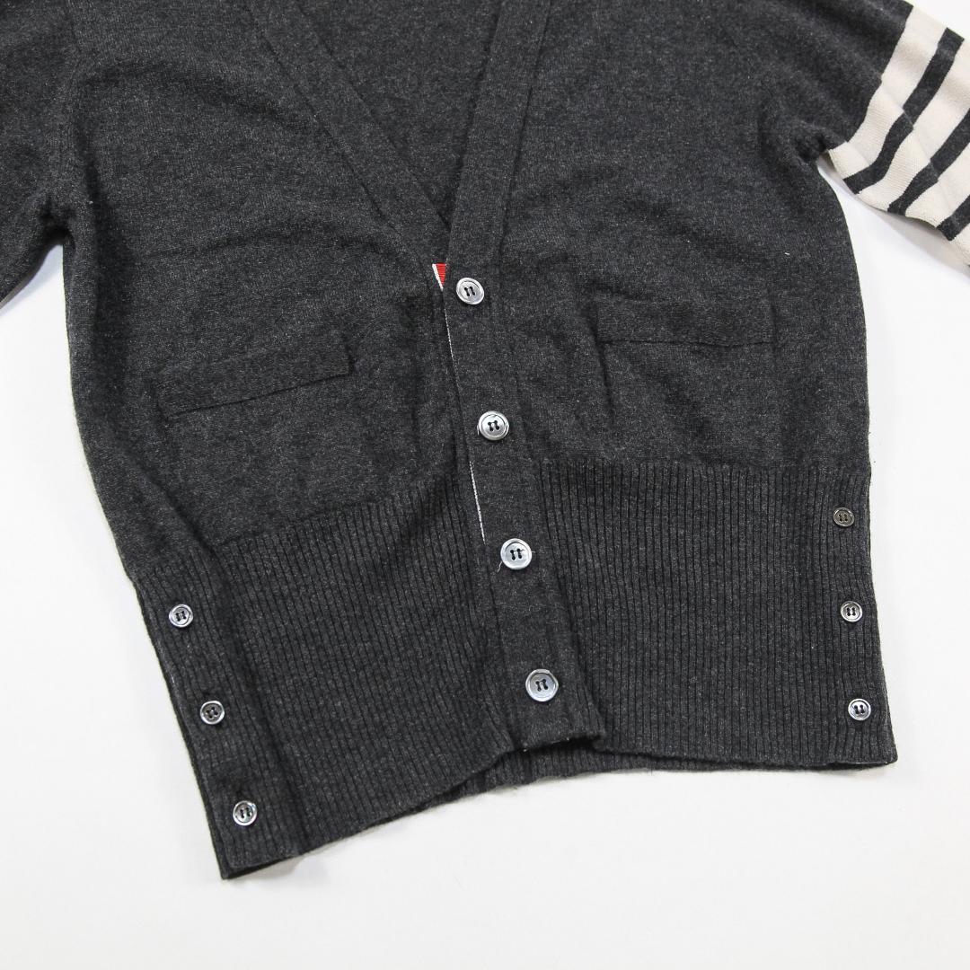 美品 THOM BROWNE クラシック カシミヤ 4BAR カーディガン 42