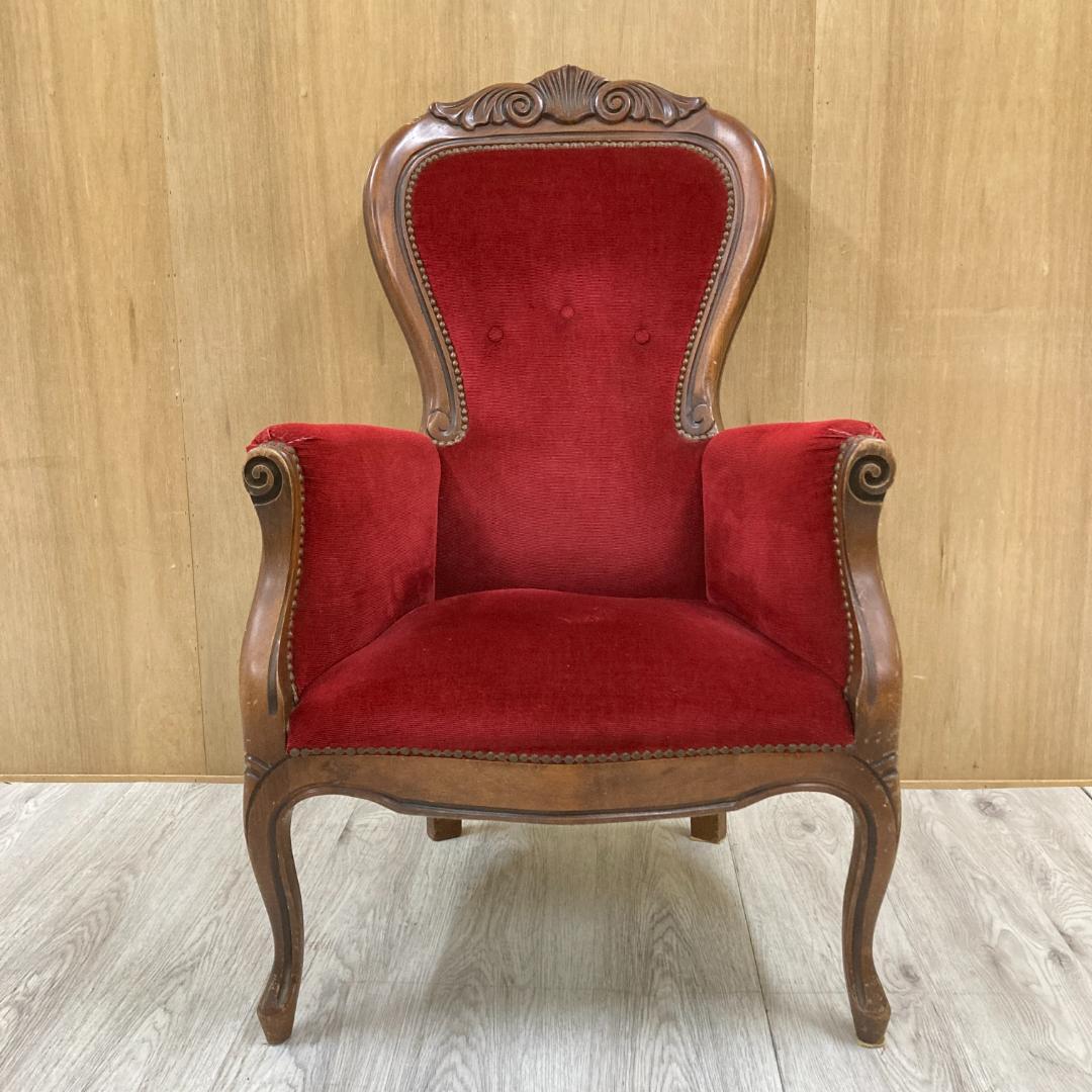 猫脚　クラシック　一人掛けソファ　椅子　アームチェア