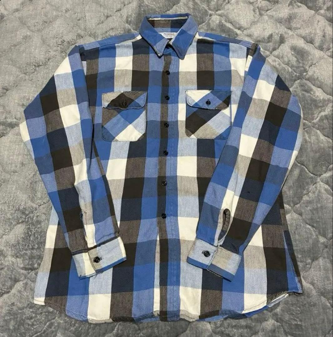 【FIVE BROTHER】80s ブロックチェック　ヘビネル　L