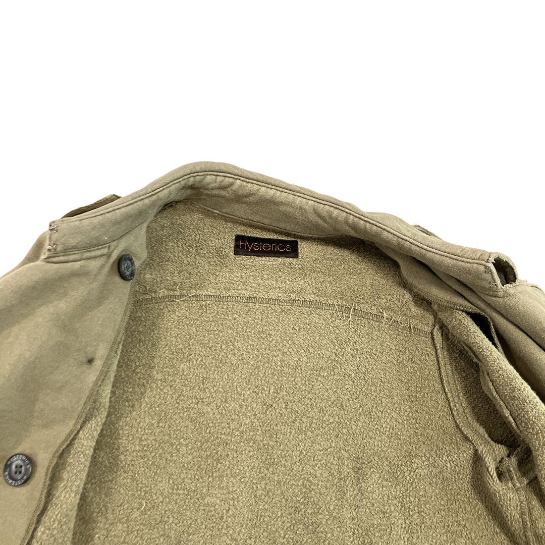 hysterics ミリタリー ロゴ 英字 ジャケット ダブル