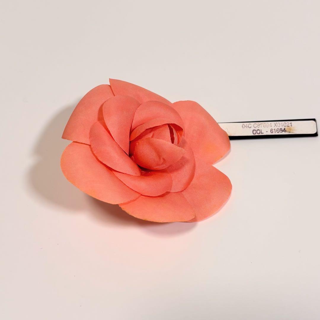 希少 シャネル カメリア ブローチ フラワー ロゴ コサージュ 花型