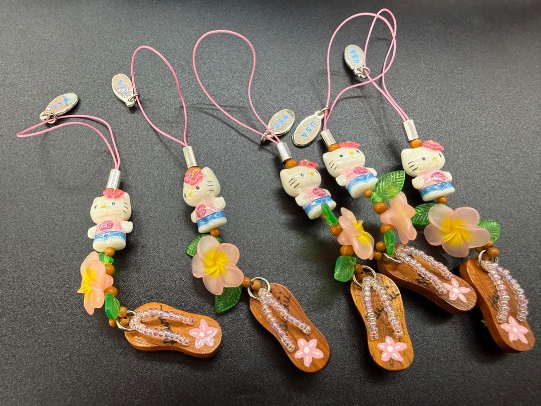 レアご当地　限定 白キテイkitty 根付けストラップ ABCstore 5点