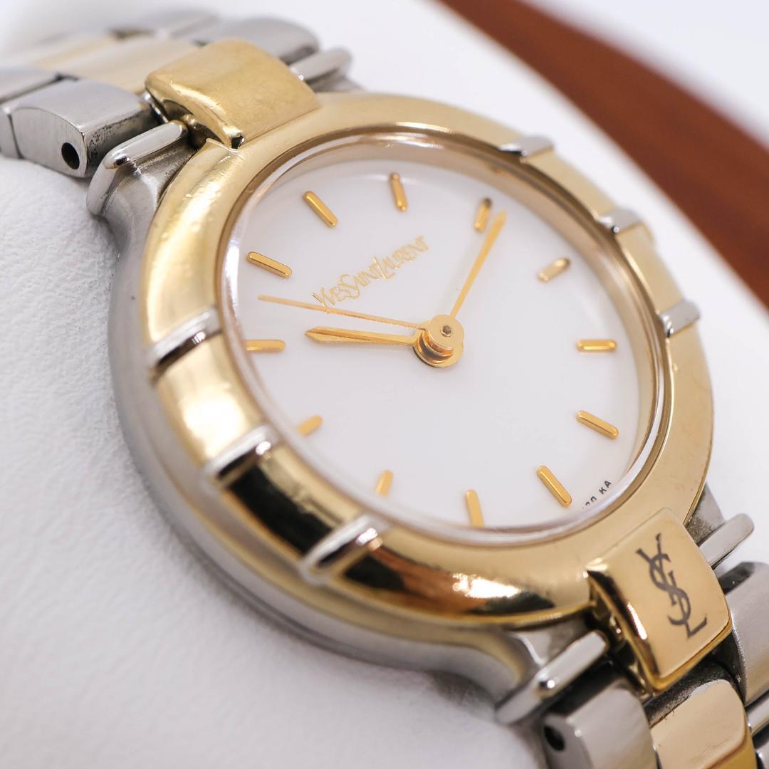 稼働 イヴサンローラン 腕時計 YSLロゴ レディース ブレスレット 2568