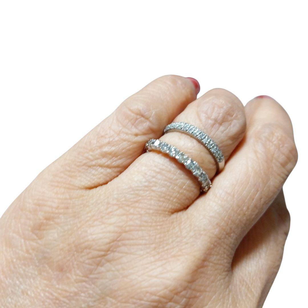 18K /WGリング　フルエタニティ D1.00ct　8.5サイズ