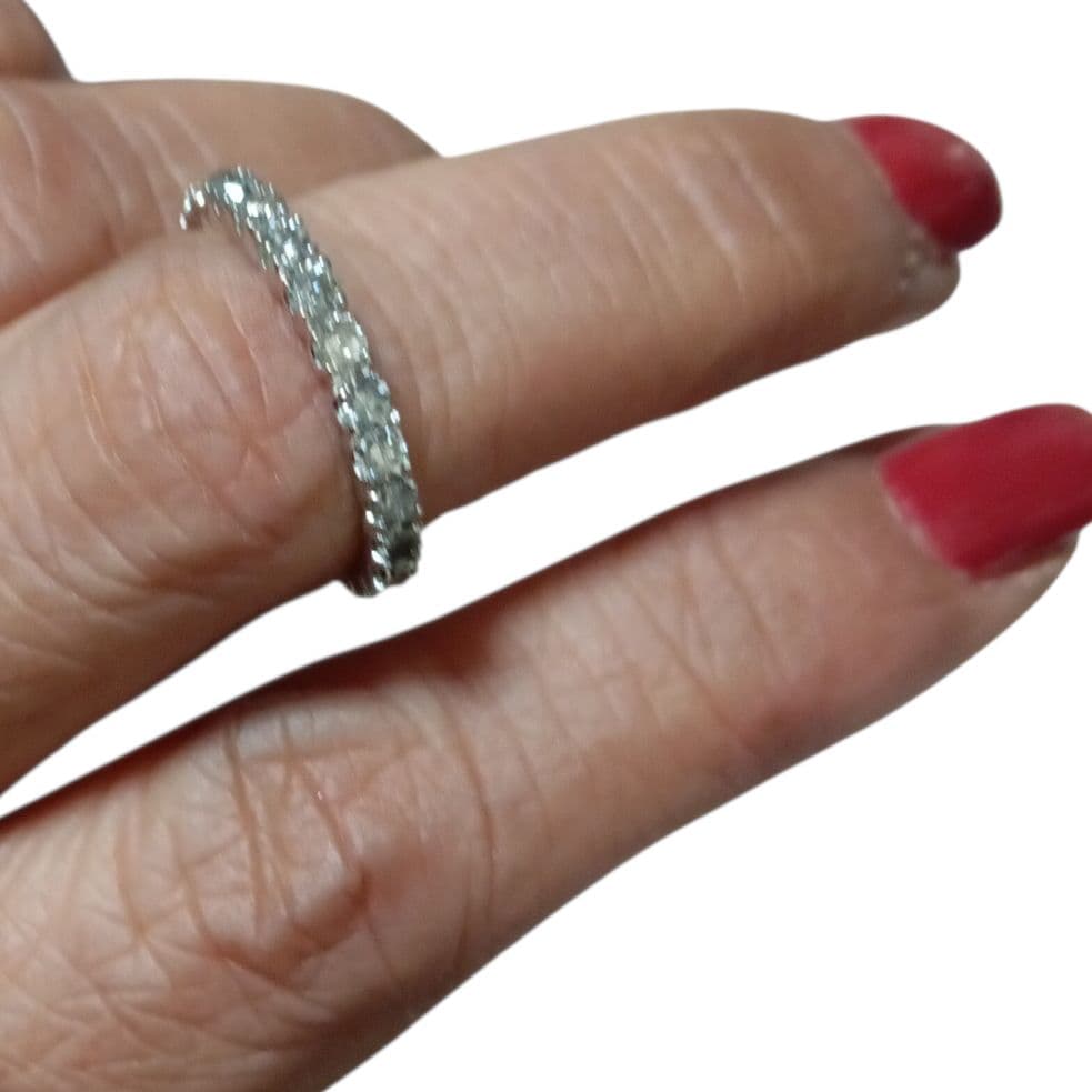 18K /WGリング　フルエタニティ D1.00ct　8.5サイズ
