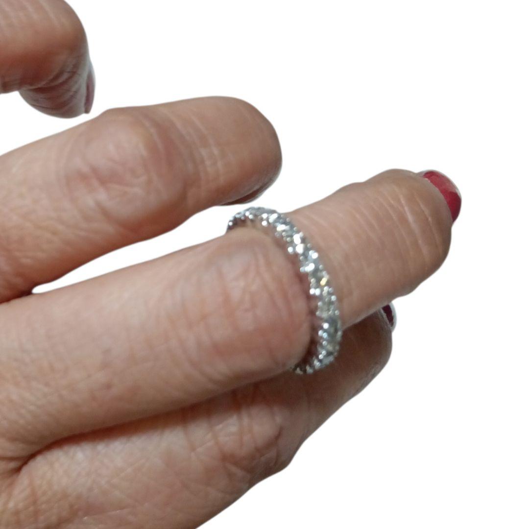 18K /WGリング　フルエタニティ D1.00ct　8.5サイズ