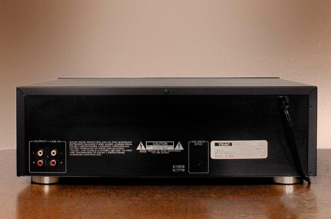 ★TEAC W-6000 ダブルカセットデッキ　♪　NO,1