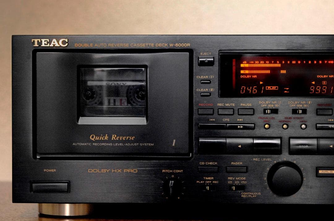 ★TEAC W-6000 ダブルカセットデッキ　♪　NO,1