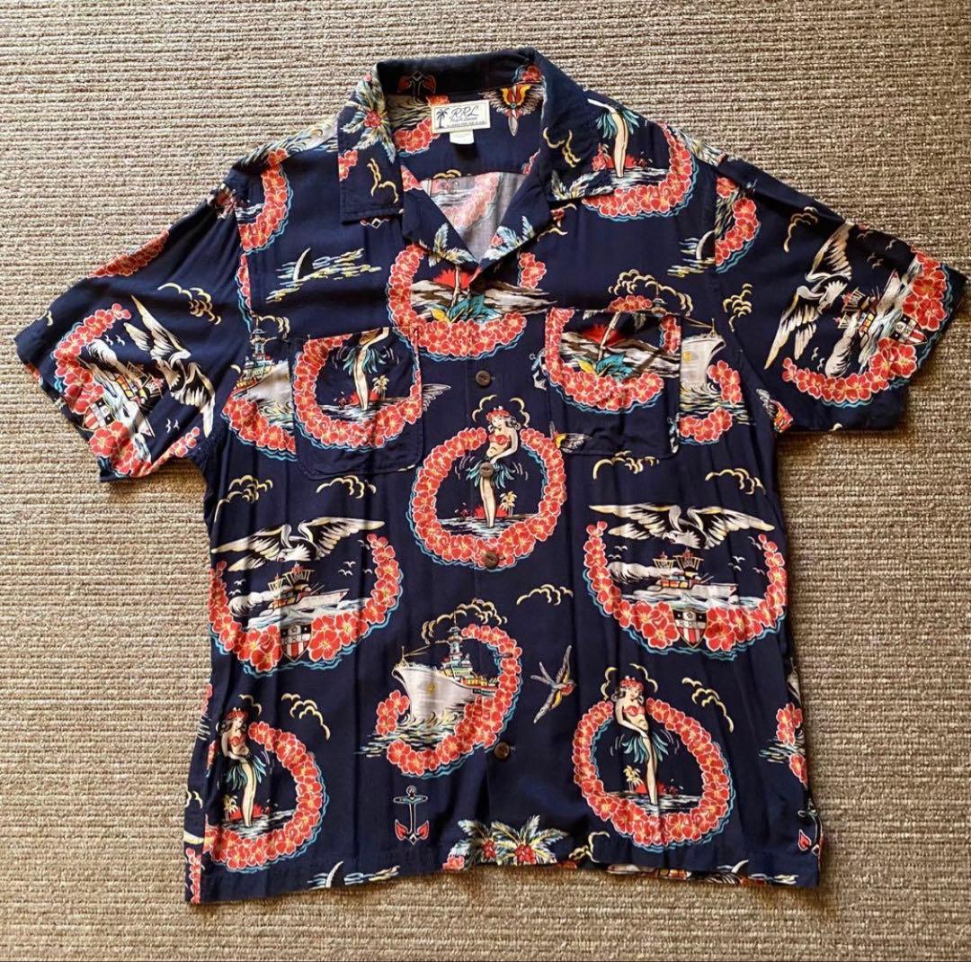 ダブルアールエルRRLアロハシャツ