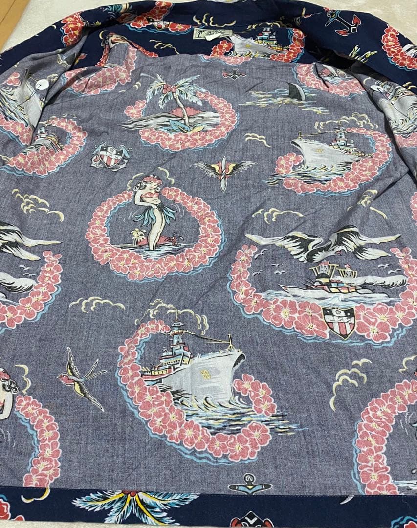 ダブルアールエルRRLアロハシャツ