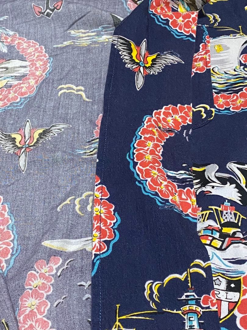 ダブルアールエルRRLアロハシャツ