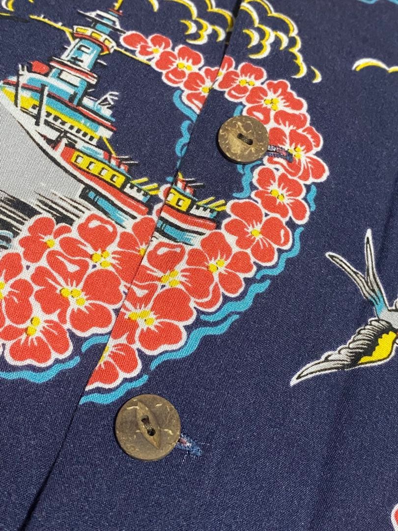 ダブルアールエルRRLアロハシャツ