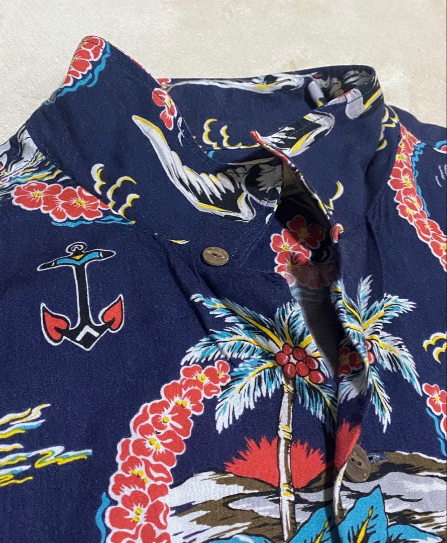 ダブルアールエルRRLアロハシャツ