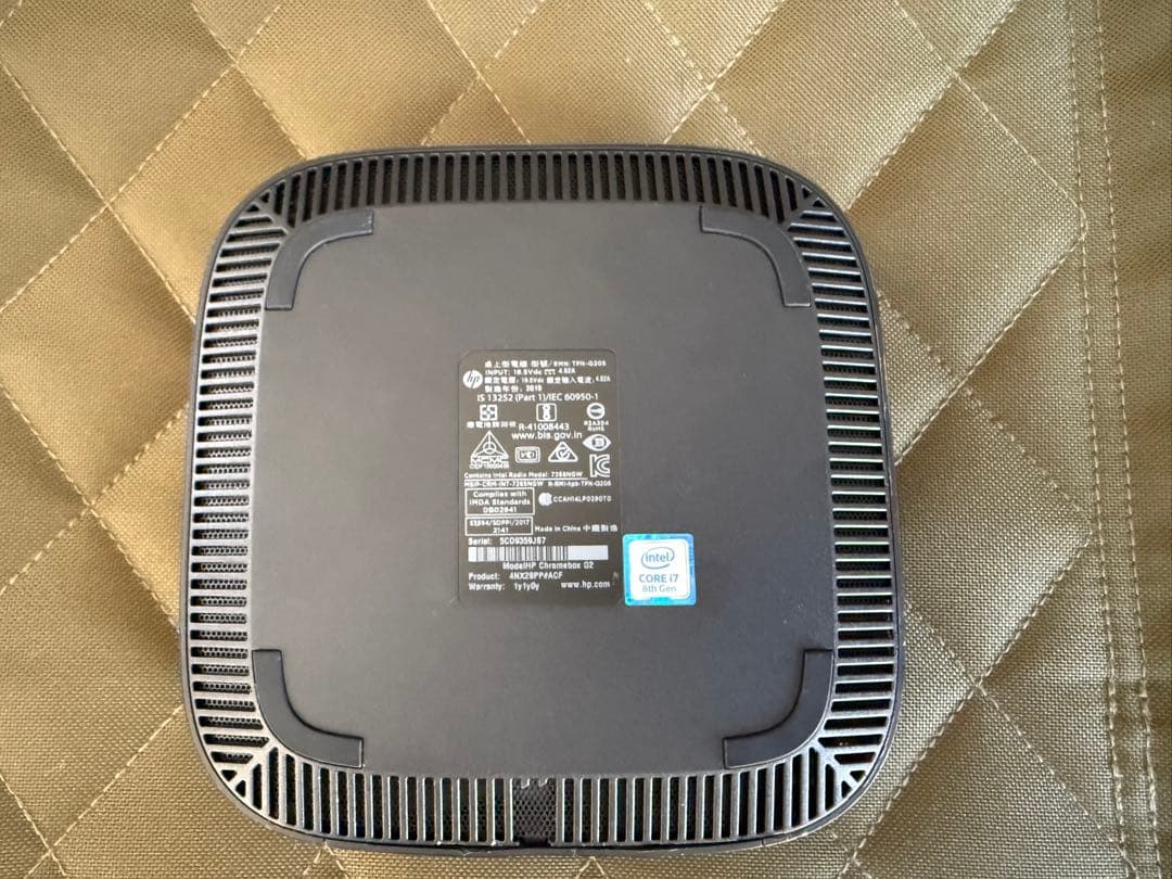 ミニPC HP Chromebox G2 Core i7 m.2 1TB RAM 16GB