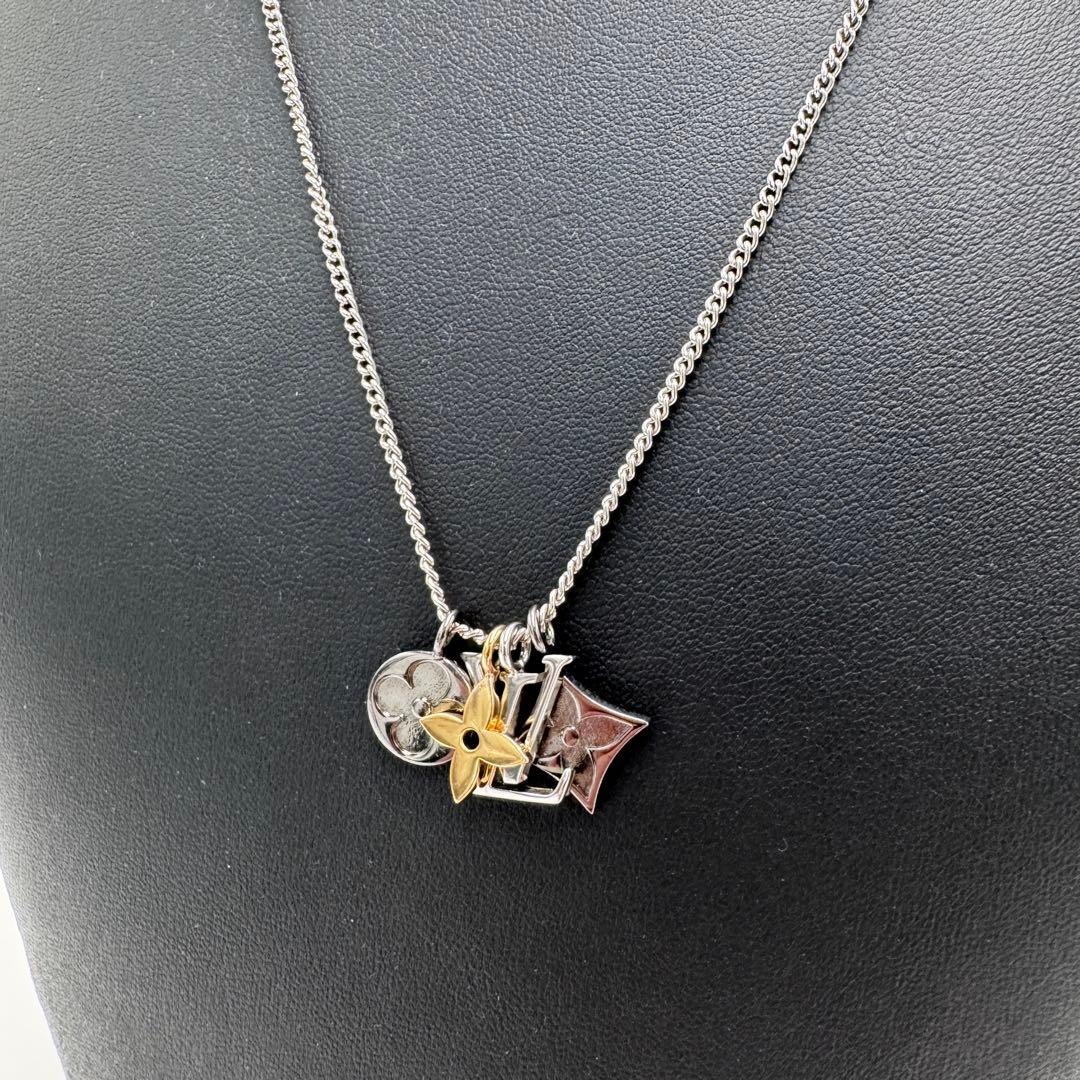 超美品☆ルイヴィトン LV インスティンクト ネックレス M00521 モチーフ