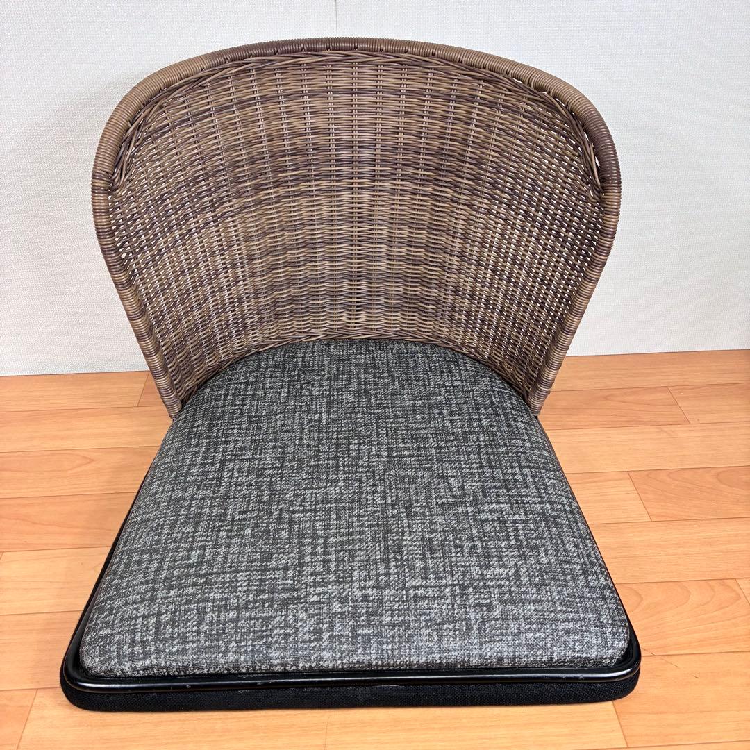 【2脚セット】桜屋工業 舞2型 『CHERRY』 座椅子 ラタンチェア