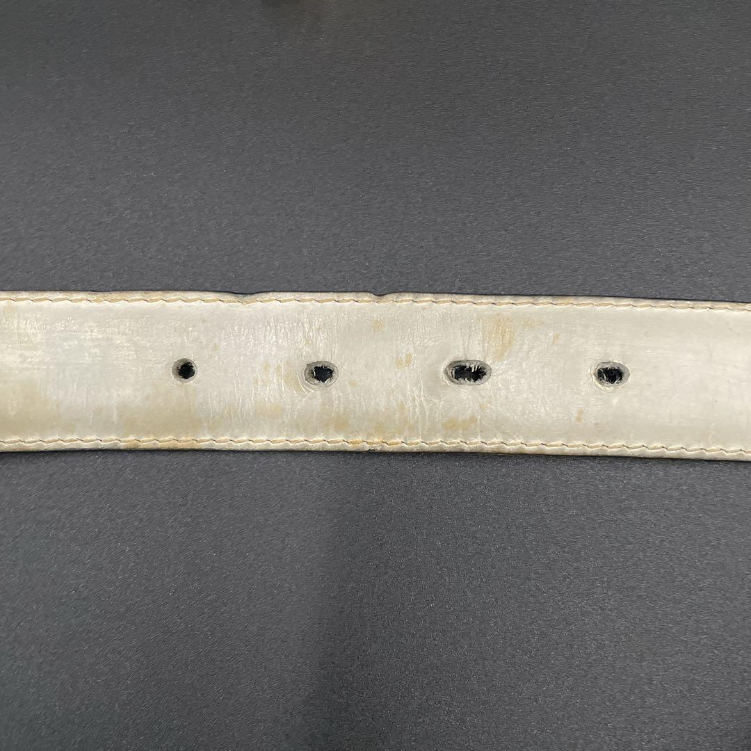 オールド　グッチ　GGロゴ　インターロッキング バックルベルト　ネイビー　メンズ