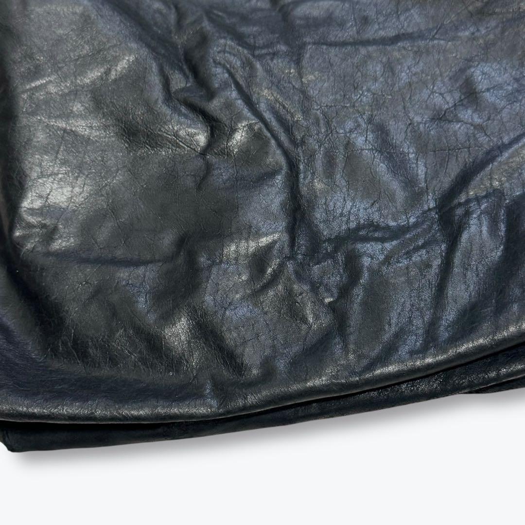 【希少】アンドゥムルメステール レザー ショルダーバッグ ブラック アーカイブ