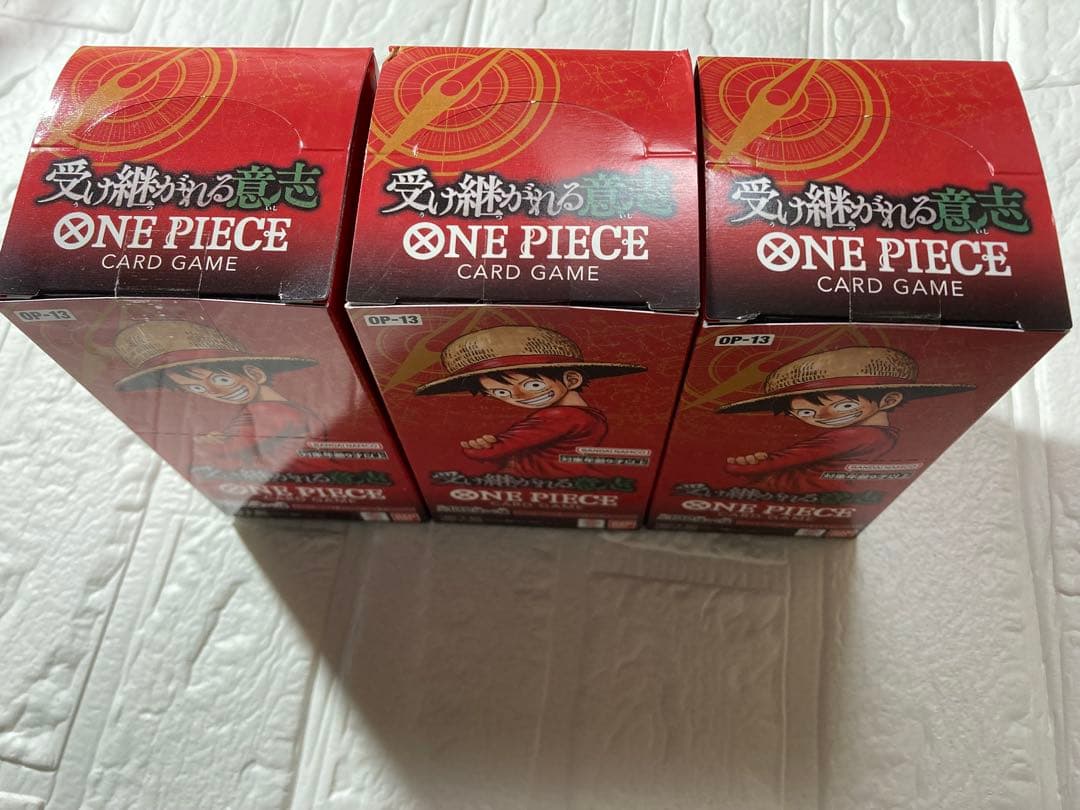 ONE PIECE 受け継がれる意志OP-13 テープ付き3boxセット