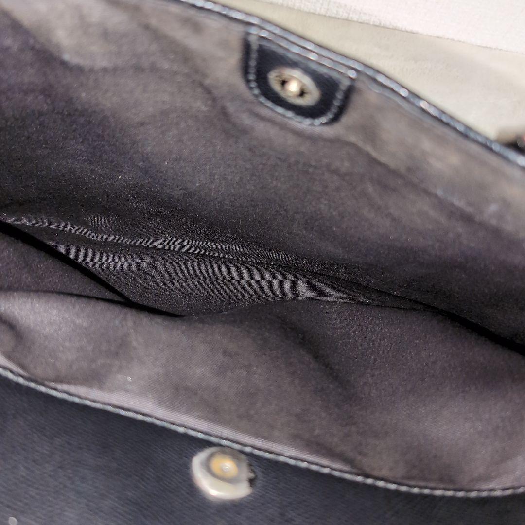 dz49 COACH ブラック 2way レザー ビジネスバッグ