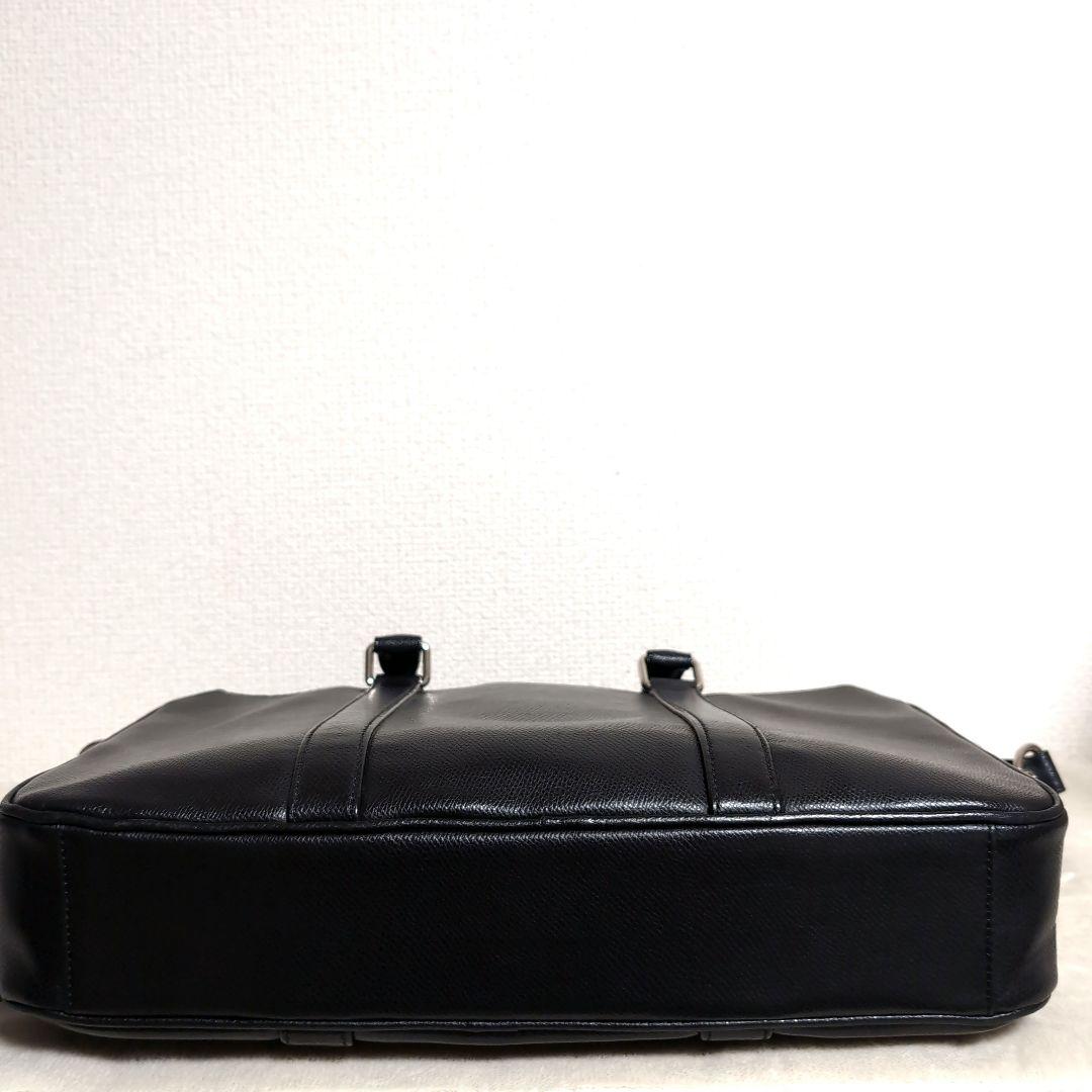 dz49 COACH ブラック 2way レザー ビジネスバッグ