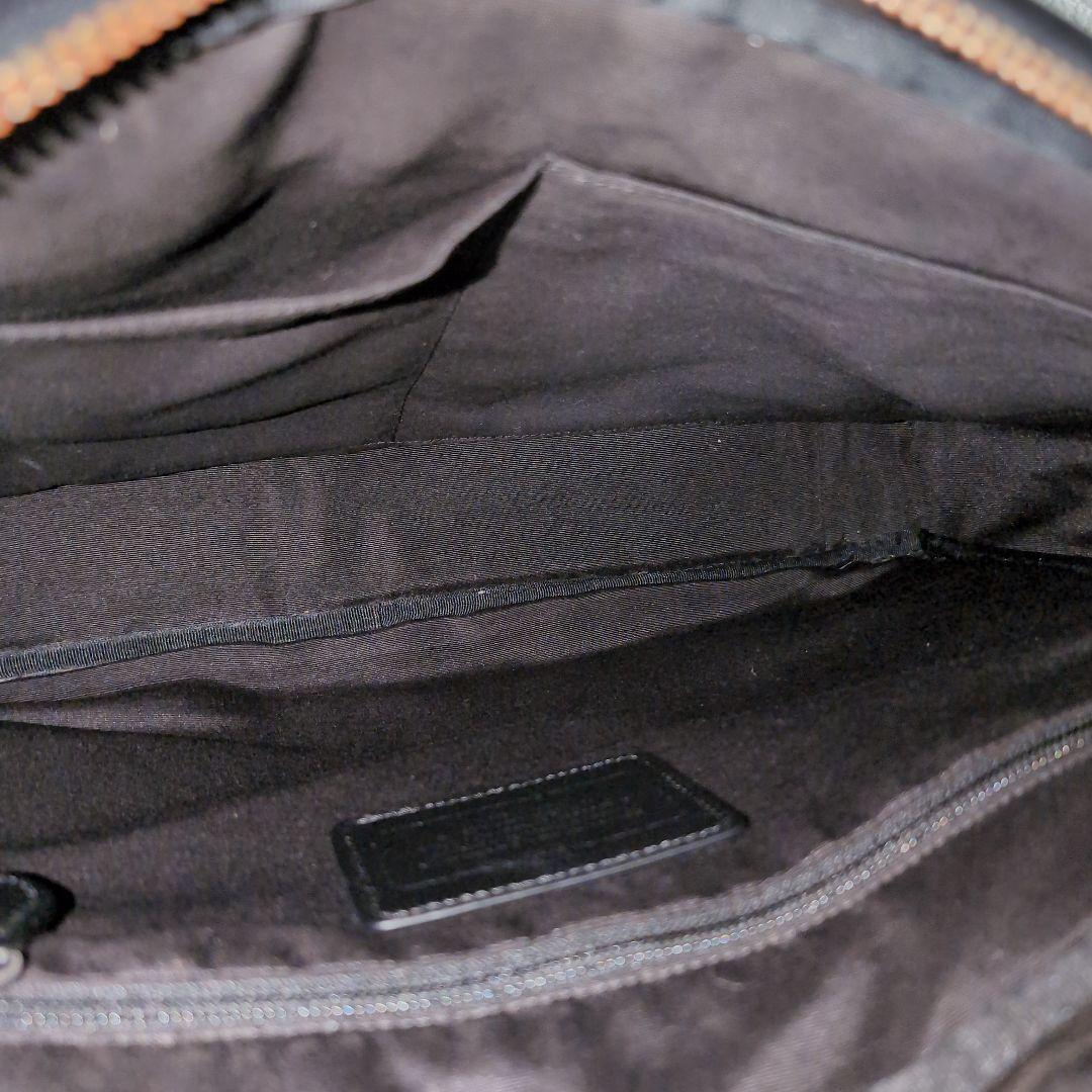 dz49 COACH ブラック 2way レザー ビジネスバッグ