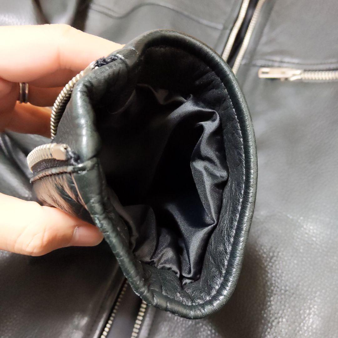 い*ち様 レザーシングルライダースジャケット　COACH