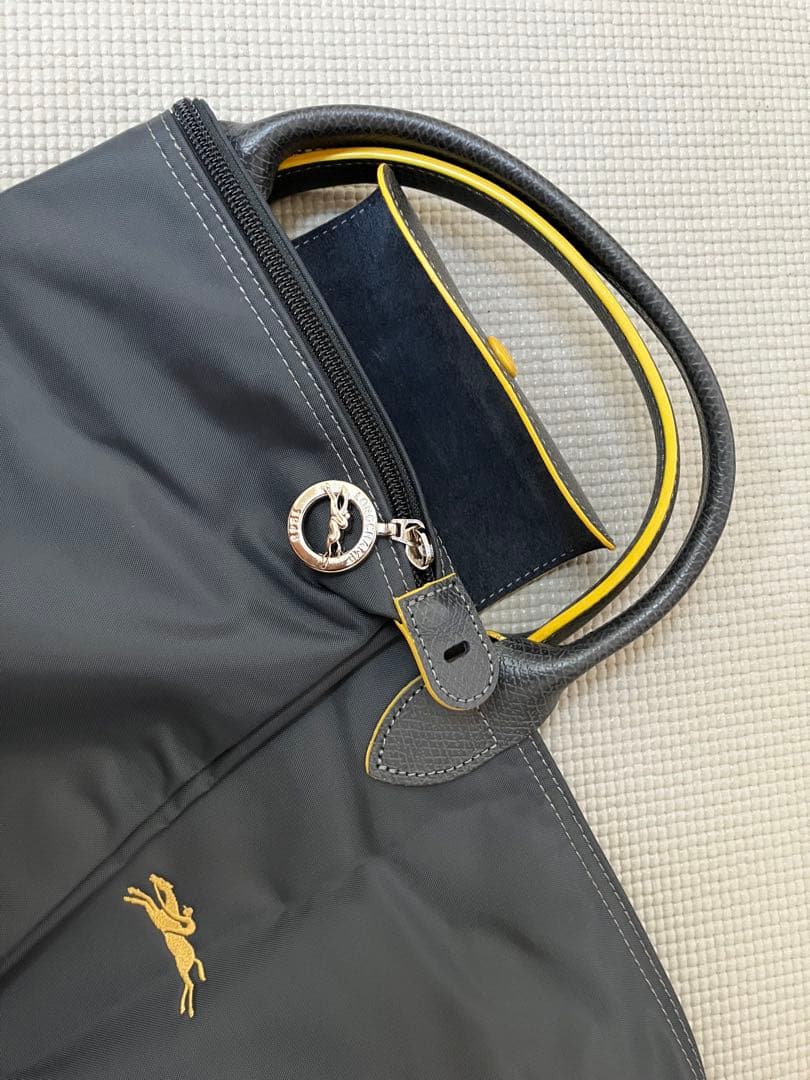 Longchamp・ロンシャン・グレー・ル プリアージュ・L・トラベルバッグ