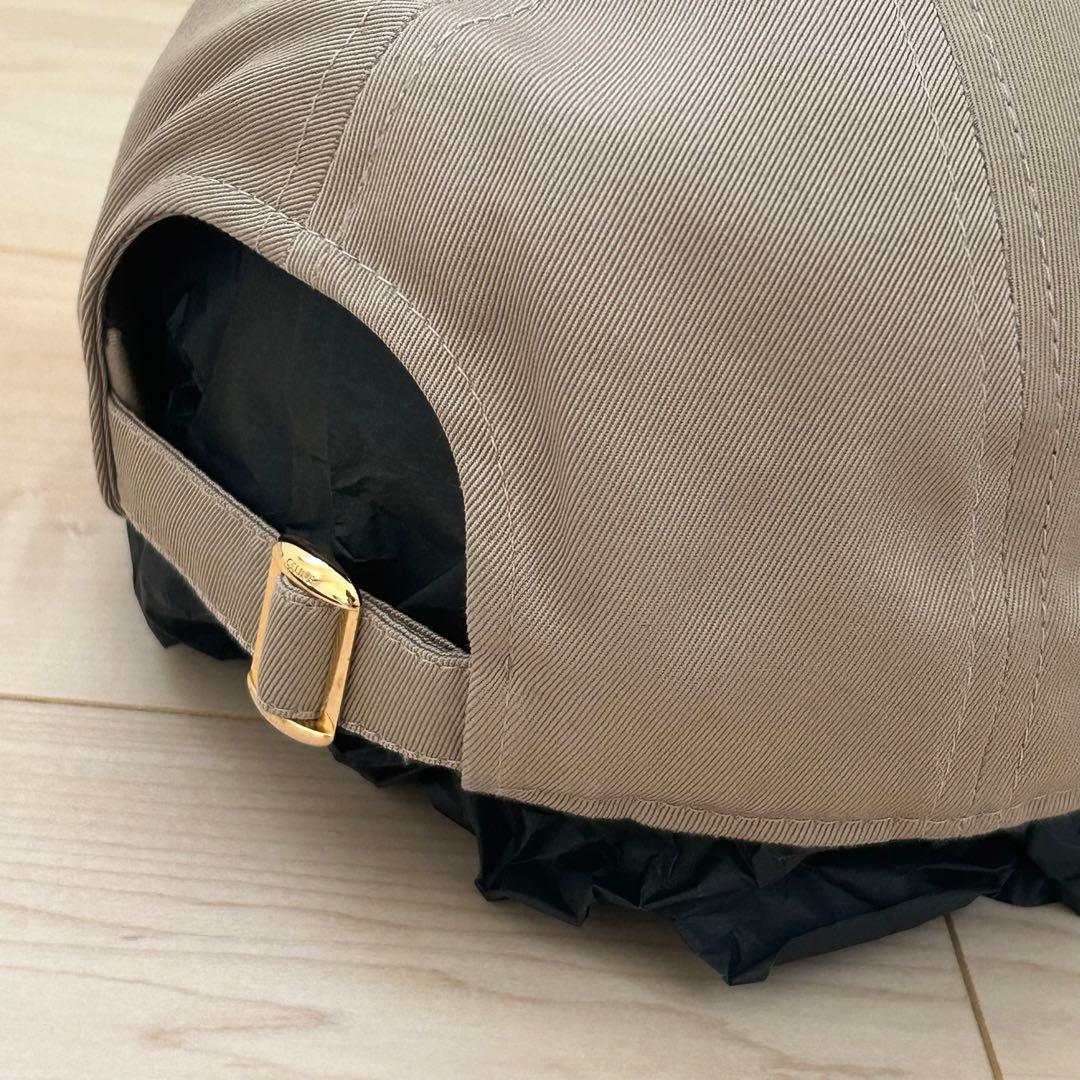 【領収書あり】CELINE セリーヌ 新品 キャップ ブリティッシュベージュ S