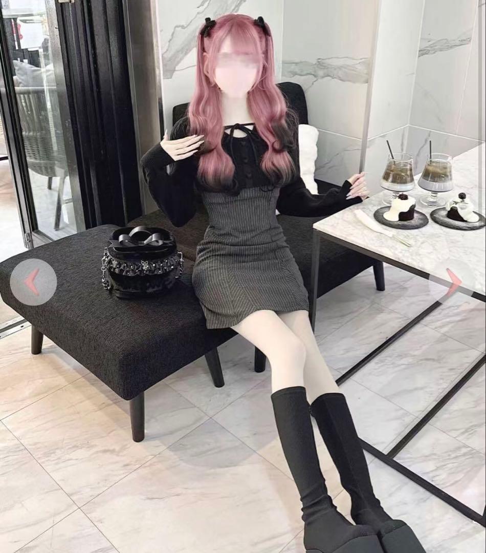 【新品未使用】ハニーミュウ ケーブルボレロアンサンブルワンピース