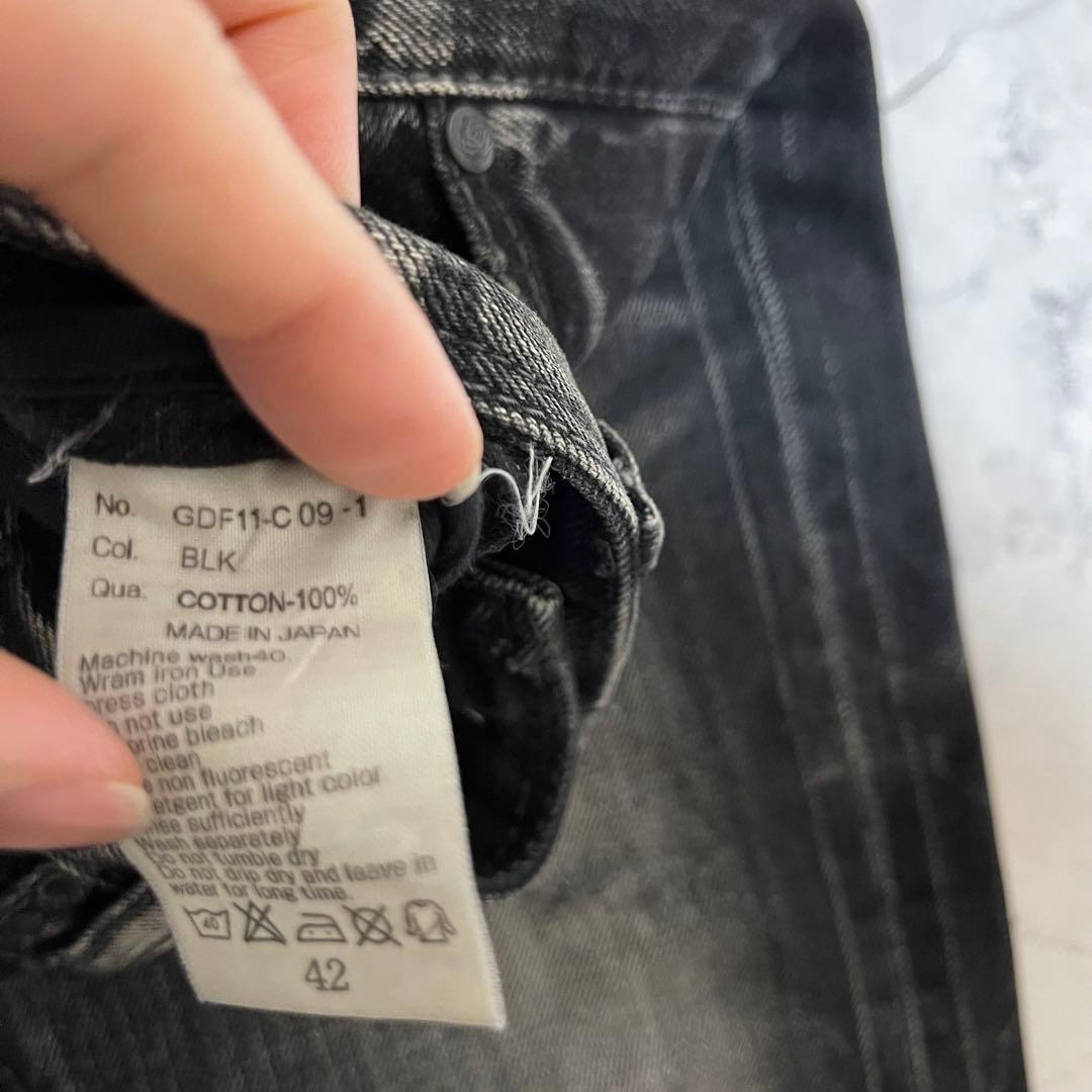 美品 GOSTAR DE FUGA デニム フレア ラメ シワ加工 y2k