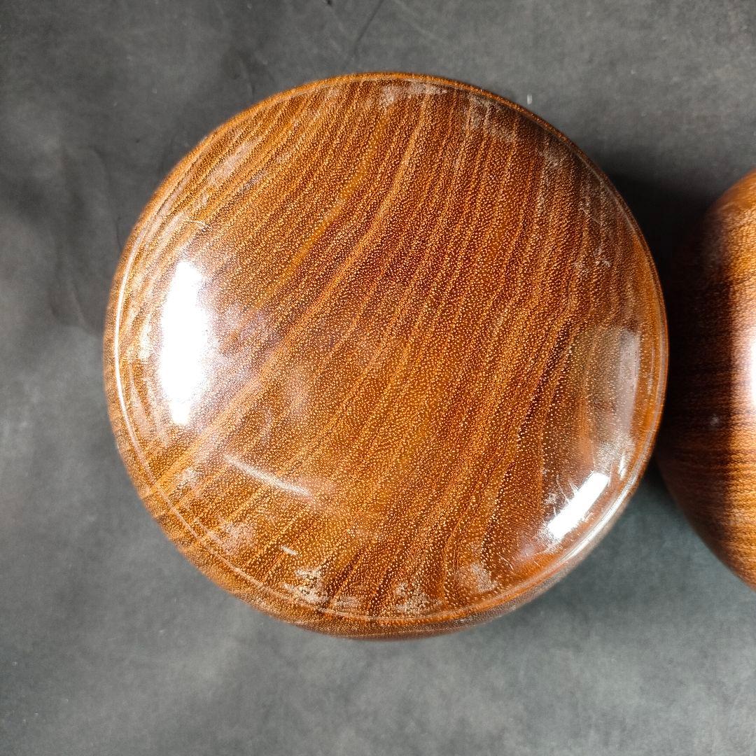 C18-3/天然本蛤38号・那智黒石/碁石/囲碁/碁笥/国産/骨董