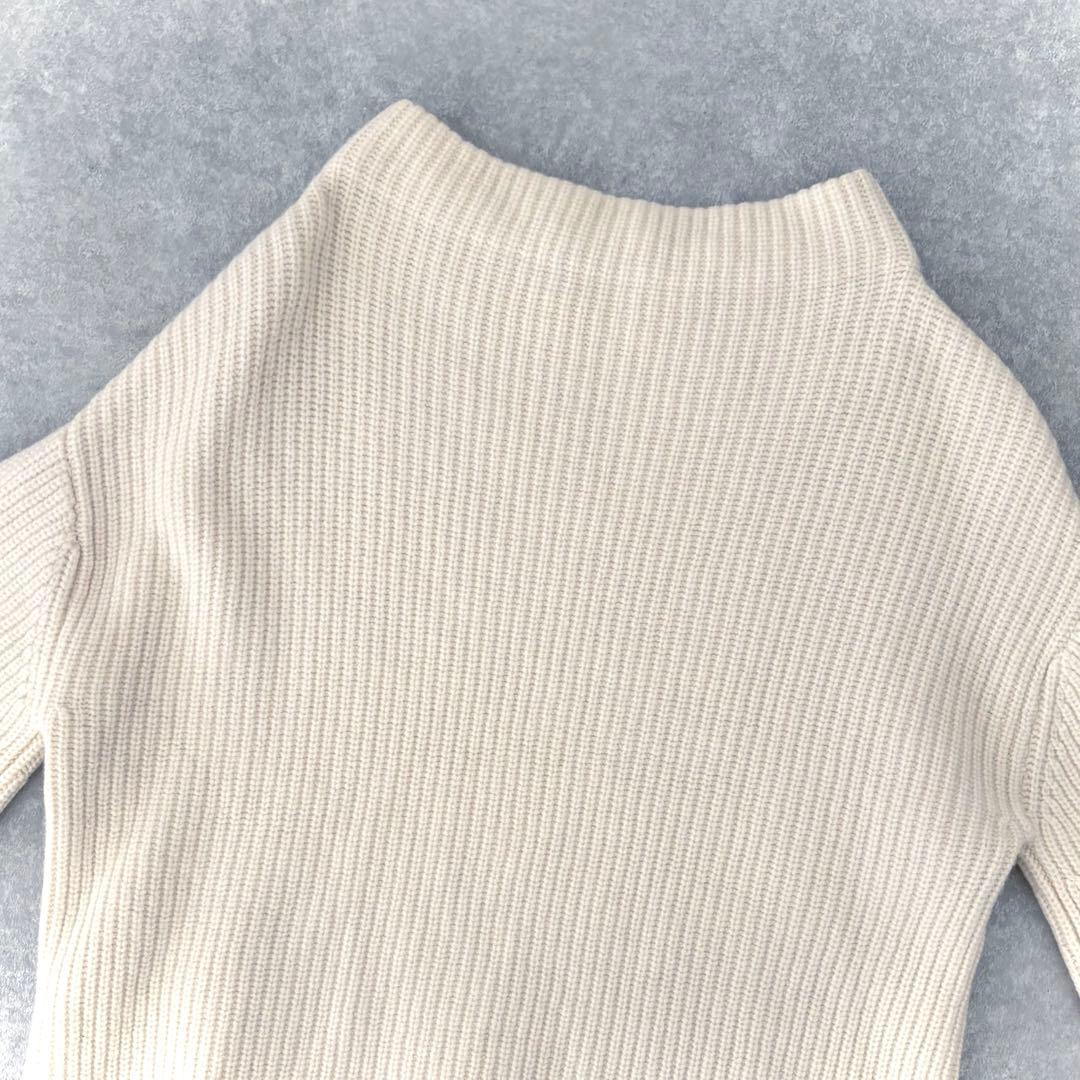 美品 ドゥーズィエムクラス アゼワイドスリーブセーター ウール ホワイト 白