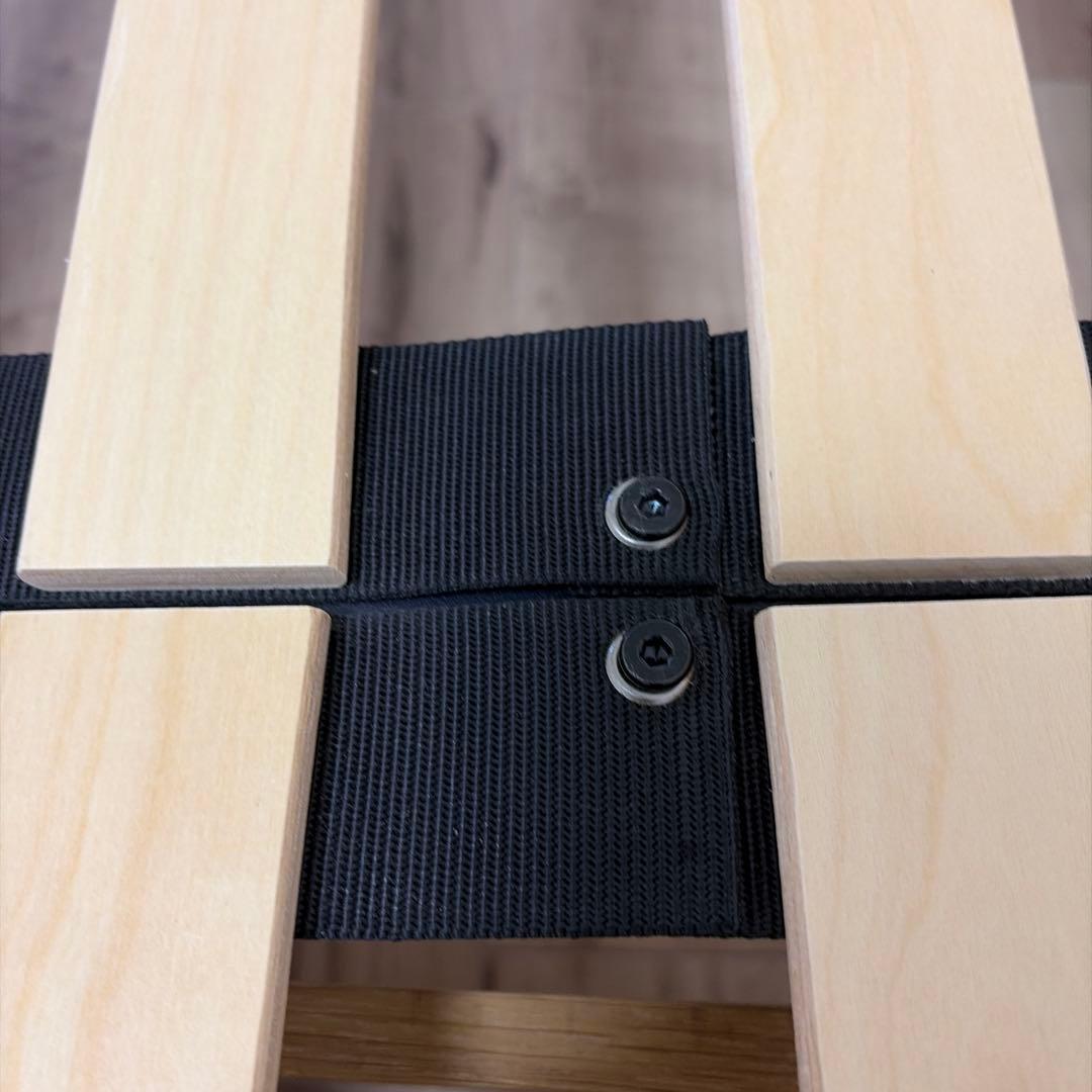 【値下げ‼️無印良品】ダブル ベッドフレーム(オーク材) ヘッドボード付