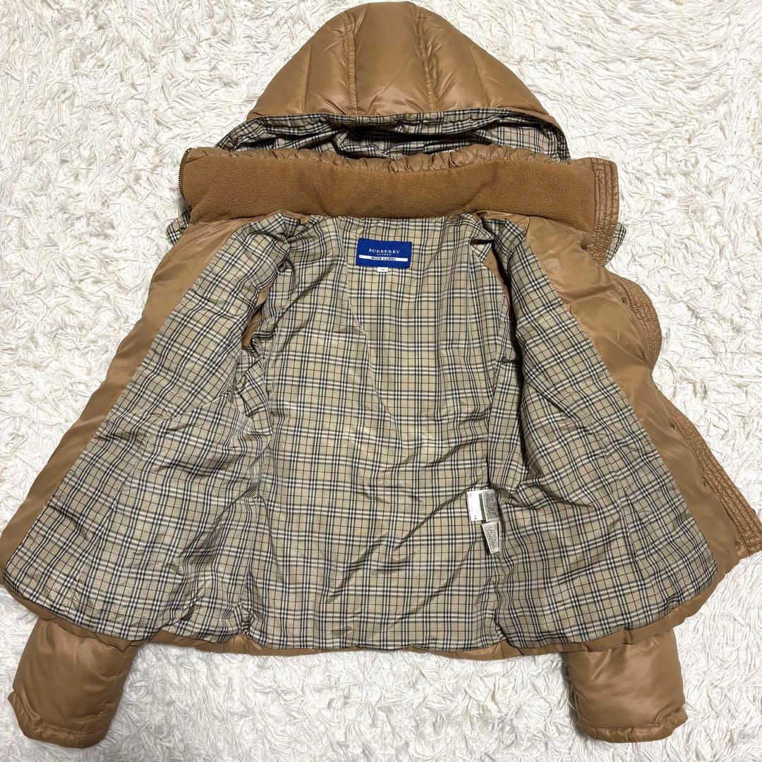 ✨美品✨バーバリーブルーレーベル ダウンジャケット ノバチェック ホースロゴ