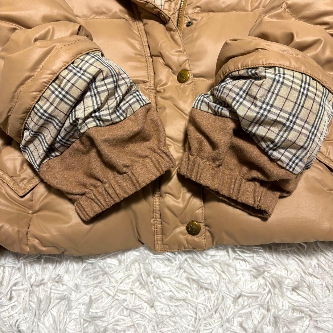 ✨美品✨バーバリーブルーレーベル ダウンジャケット ノバチェック ホースロゴ
