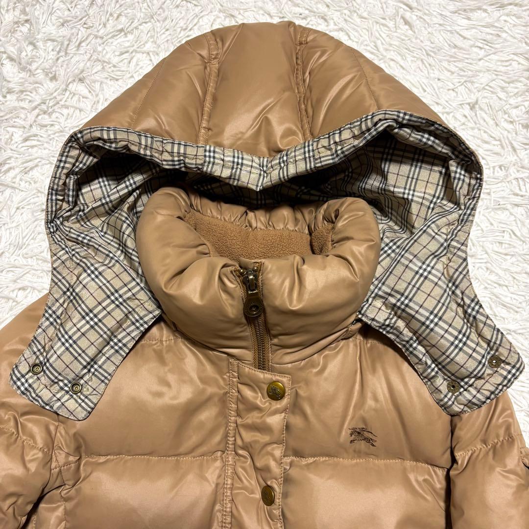 ✨美品✨バーバリーブルーレーベル ダウンジャケット ノバチェック ホースロゴ