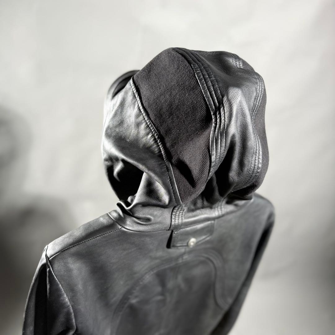 ジャケット・アウター NO ID. LEATHER MOTORCYCLE JKT size1