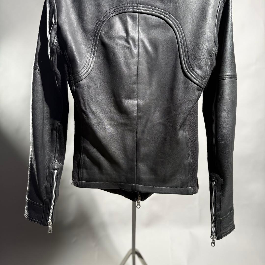 ジャケット・アウター NO ID. LEATHER MOTORCYCLE JKT size1