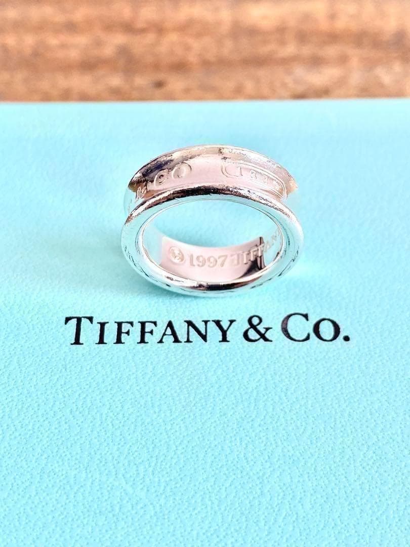 8号 TIFFANY ティファニー 1837 ヴィンテージ リング 指輪 磨き
