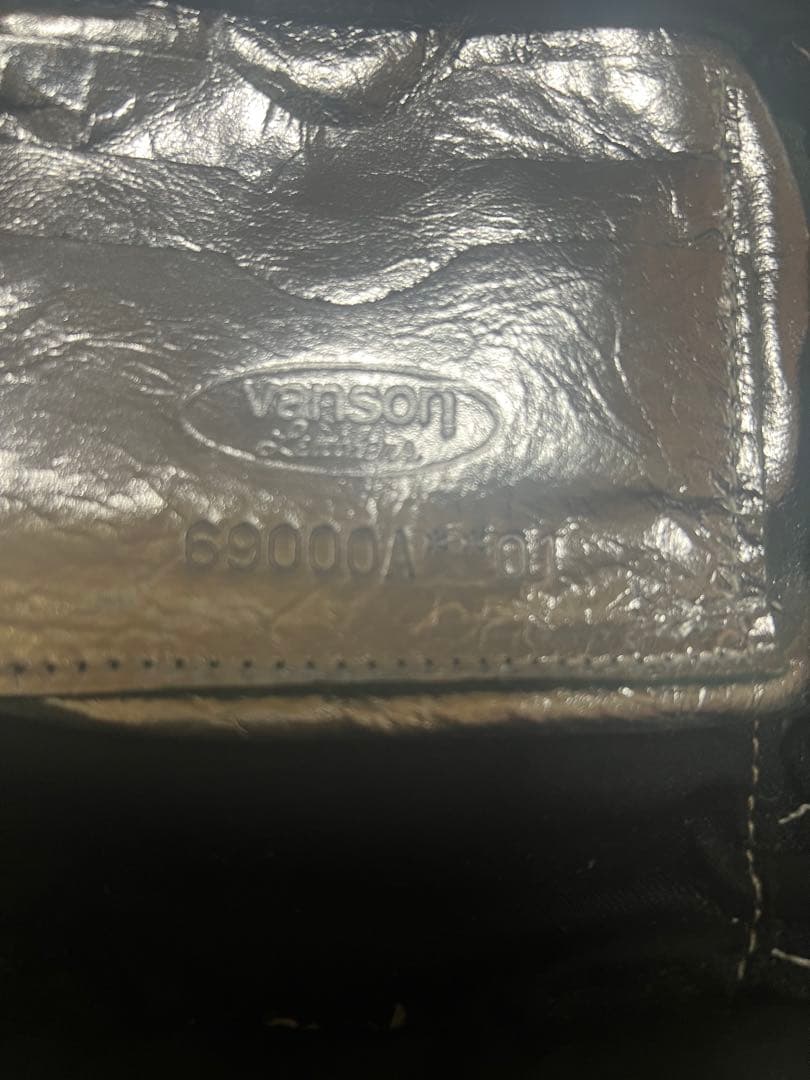 vanson(バンソン) シルバー　　レザーウエストバック　ポーチ